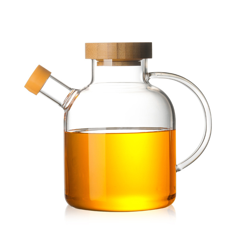 Supplies Glass Oil Pot Kitchen Supplies Seasoning Bottle High Borosilicate Glass Oil Pot Glass Seasoning Jar With Lid
