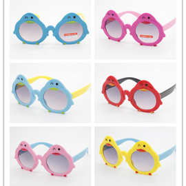 2019 儿童新款企鹅造型太阳镜，动物太阳镜，有现货，6色混