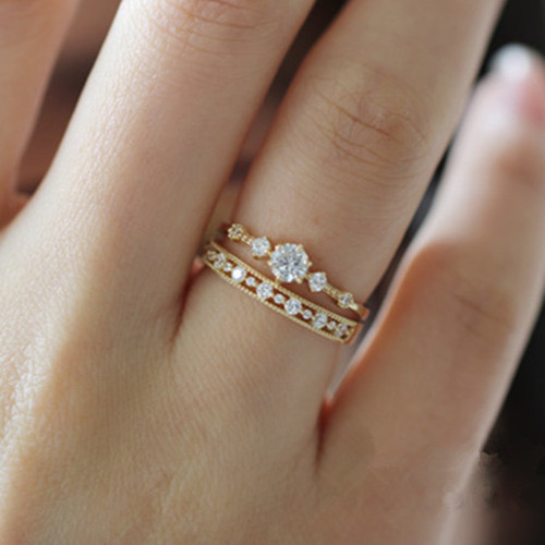 Japanese s925 sterling silver plated 14K gold ring, exquisite hollow, retro style, commuting style, versatile and elegant, foreign trade style