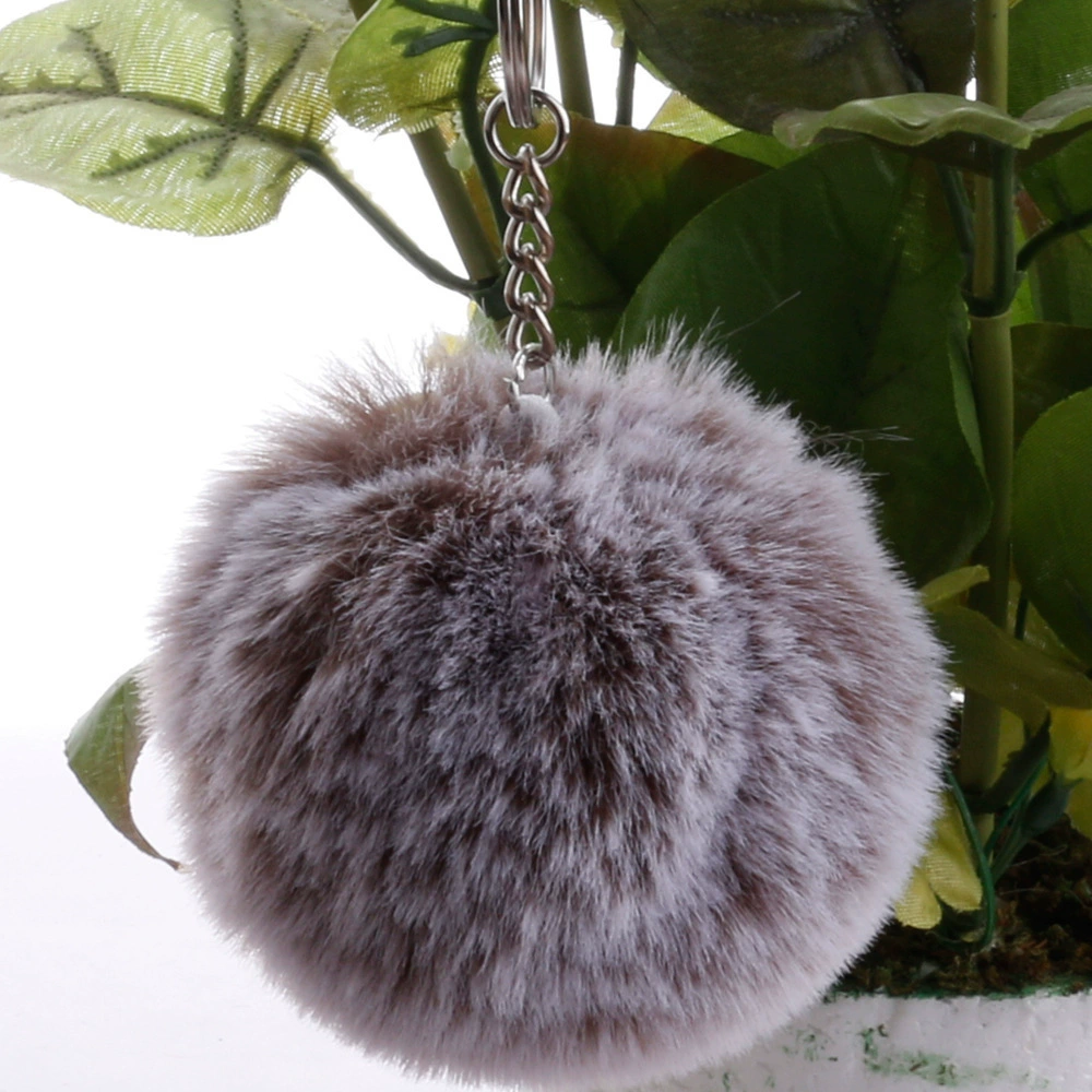 Multicoloured puffer ball, keychain with accessories, (Physicals), 8cm, DIY