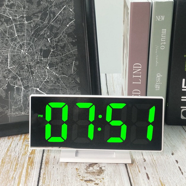 Fashionable electronic mirror for bed, thermometer, mirror effect, Korean style