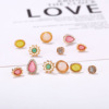 Earrings, set, wish, flowered