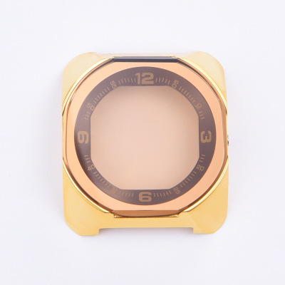 厂家现货金色表壳加工定制表壳不锈钢表头批发手表配件|ms