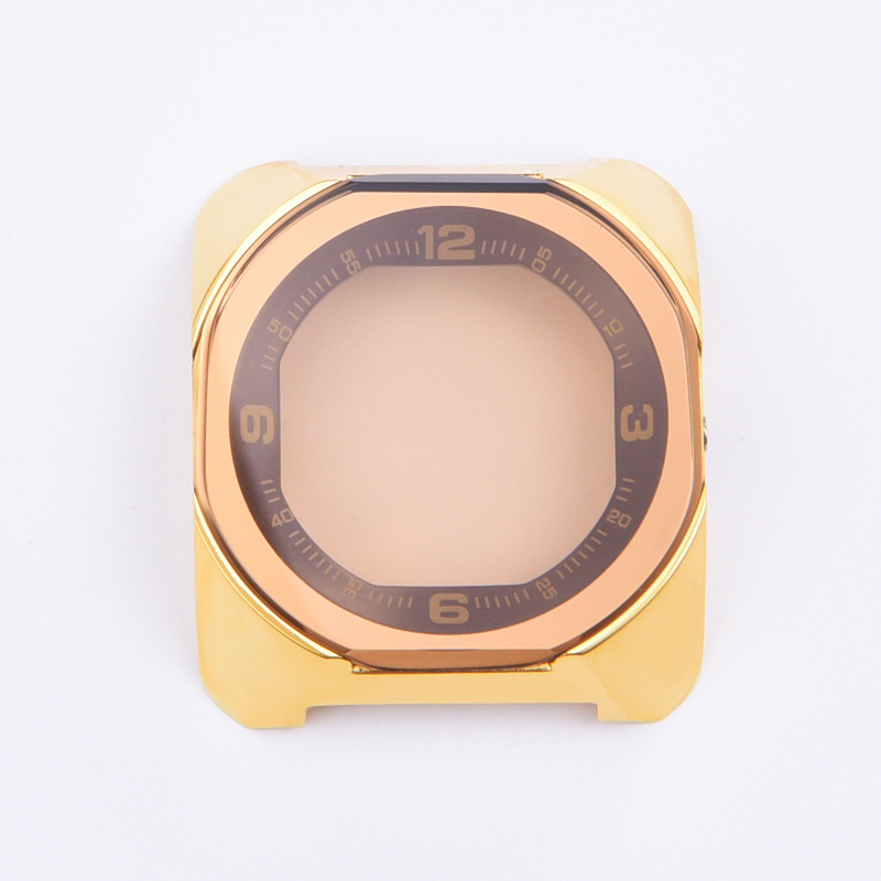 厂家现货金色表壳加工定制表壳不锈钢表头批发手表配件|ms