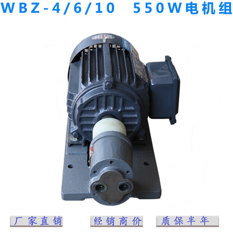 厂家直销WBZ-4 6 WBZ-10齿轮油泵电机装置 卧式电机组 泵头
