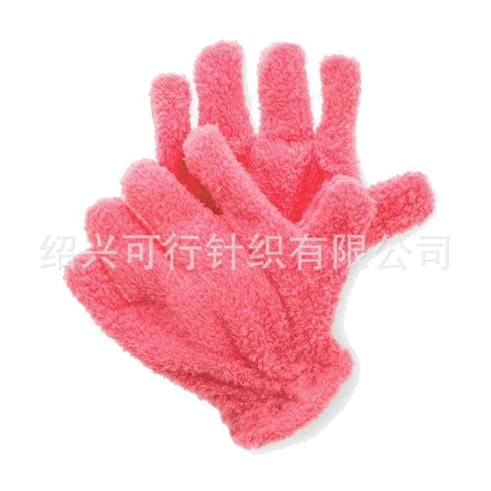 干发加绒手套
