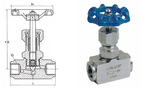 锻体外螺纹截止阀 J23W不锈钢截止阀