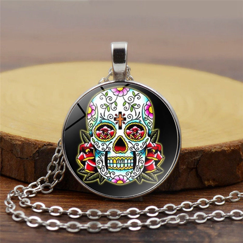 Simple Style Skull Alloy Plating Unisex Pendant Necklace 1 Piece display picture 6