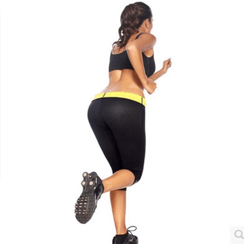 Amazon Men's and Women's Sweat Chloroprene Rubber Heating Sauna Shaping Pants Fitness Exercise Fat Burning Sports Yoga Pants