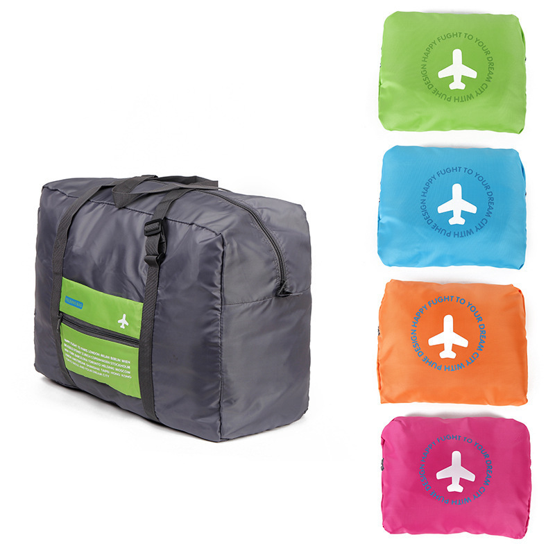 Korean Style Waterproof Oxford Cloth Foldable Travel Storage Bag Travel Storage Bag Large Capacity Aircraft Trolley Bag Wholesale display picture 2