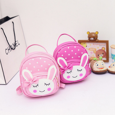 2017女童小双肩蝴蝶结小兔子斜挎包时尚公主单肩卡通出游迷你包包