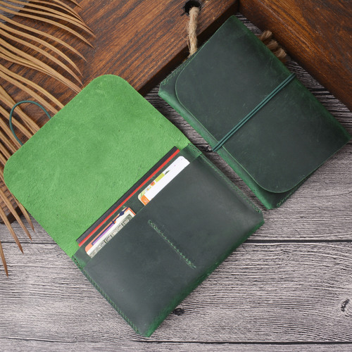 Crazy horse leather cross-border passport holder document holder head layer cowhide retro boarding card wallet card holder passport bag