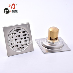 3mm Stainless Steel Anti-Odor Floor Drain for Bathroom and Balcony, 10cm Polished Surface, Single and Double Use, Self-Sealing Floor Drain