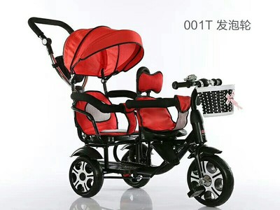 塔塔双包胎婴儿推车有护栏有蓬子1-5岁男女宝宝适用