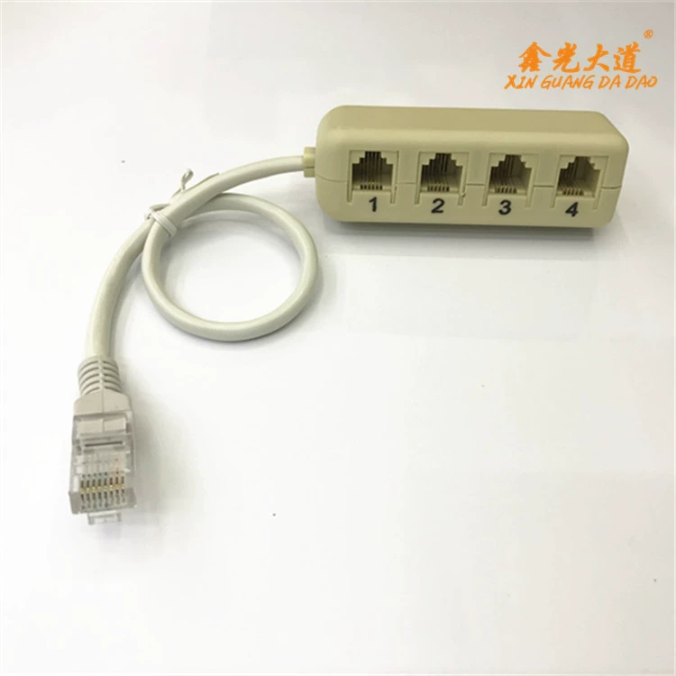 Telephone wiring box, RJ45 conversion RJ11 one -point four computer conversion socket network cable, 1 point, four four points