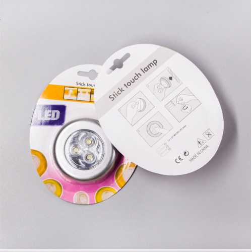 Car reading light trunk touch pat light 3LED night light creative bedroom bedside cabinet wardrobe spotlight