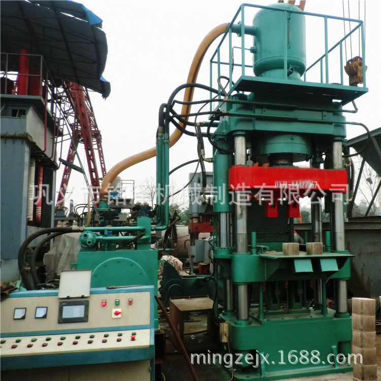 全自动四柱式液压盐块成型机 400吨矿物质舔盐块压块机设备