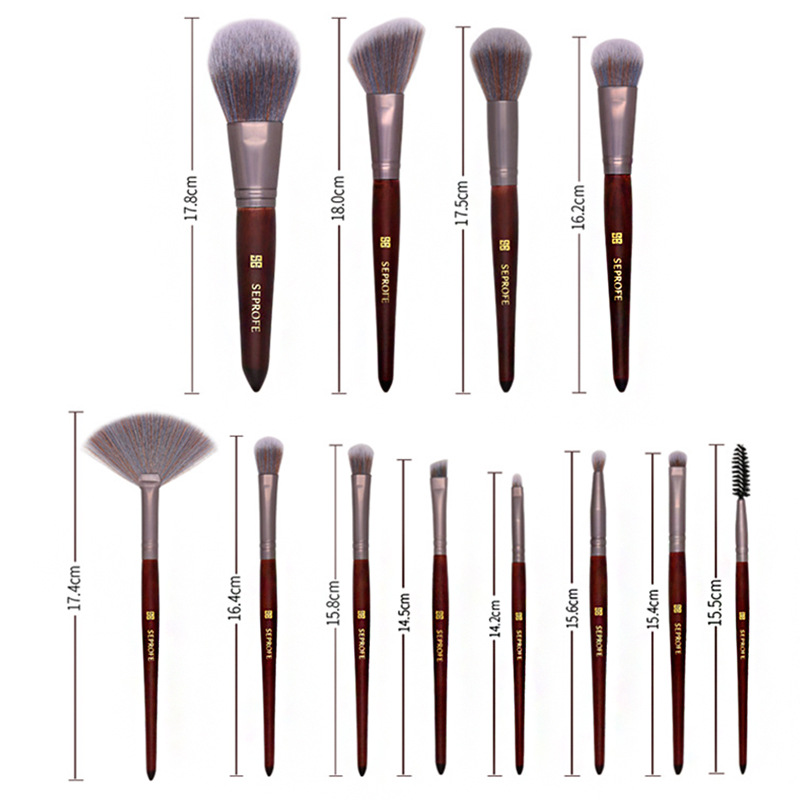 Multiple length Makeup blush brush