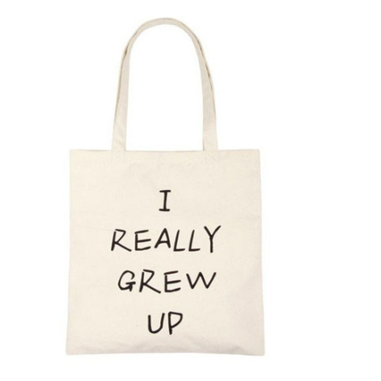 热销大帆布袋日韩女学生帆布手提袋子单肩包书购物袋小清新环保袋