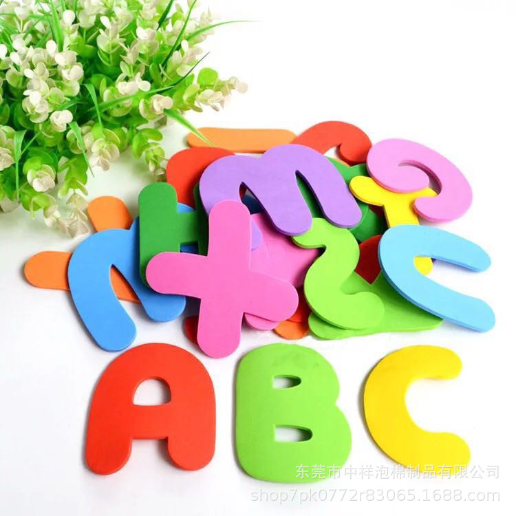 泡沫拼图36片每包 儿童字母数字拼图益智玩具
