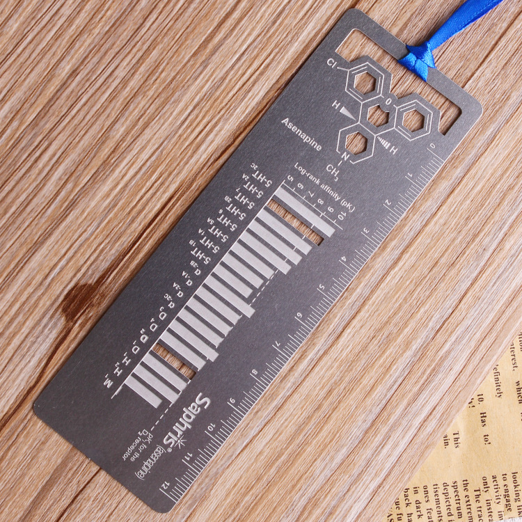 書簽禮品展 LOGO書簽不鏽鋼尺子卡通尺子不鏽鋼字母書簽定制