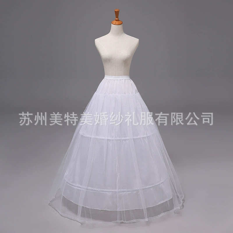 Свадебное платье поддержка юбка два стального слоя жесткой сетки свадебное платье юбка Поддержка до пола свадебное платье Нижняя юбка платье поддержка юбка