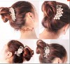 High-end hair accessory for bride, hairgrip from pearl, Korean style