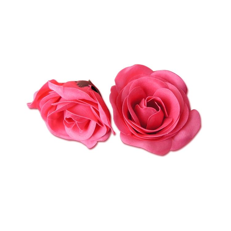 供应纸香皂5层大玫瑰香皂花头含底托肥皂花制作沐浴套装多种颜色