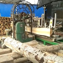 原木锯机数控跑车木工开料机大型重型圆木立式卧式全自动带锯跑车