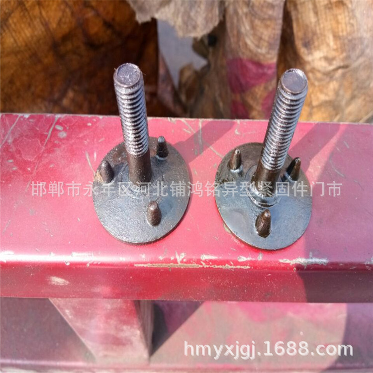 现货供应一体式皮带螺栓 10*45全长皮带钉 配套垫圈螺母 量大价优