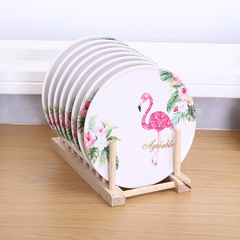 新款圓形隔熱杯墊 加厚可愛卡通盤墊家用碗墊 密胺隔熱墊子16.5CM