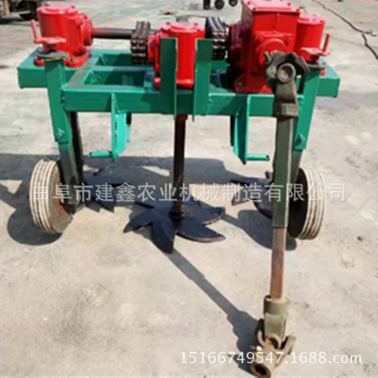 甘肃定西大蒜收获机挖蒜机拖拉机带后置起蒜机刨蒜机现货供应