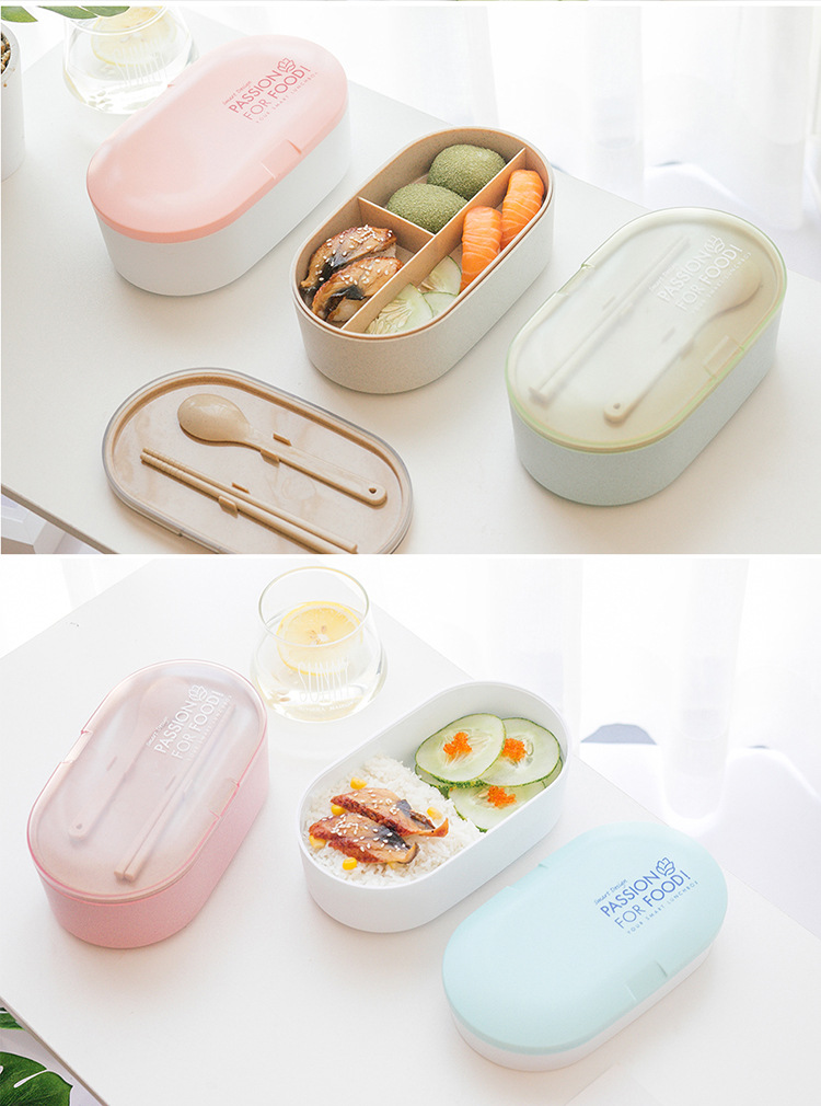 双层可爱分层饭盒5