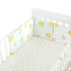 Baby crib knitted cotton six-piece Square half bed circumference