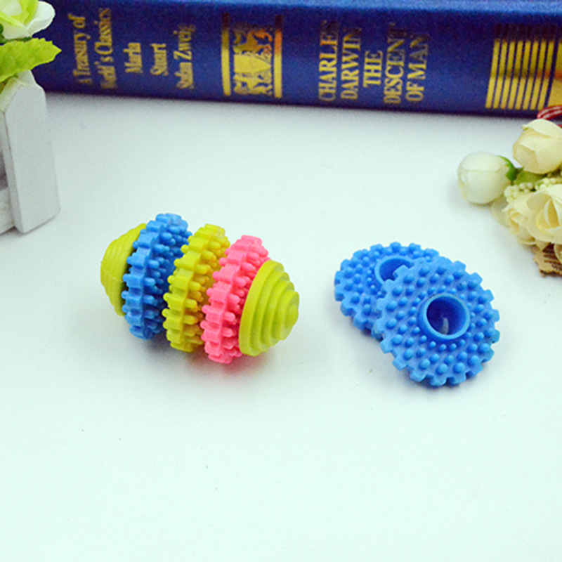 Suministro directo de fábrica juguete para perros TPR goma suave giratoria entrenamiento para perros juguete educativo interactivo suministros para mascotas