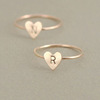 Accessory, one size ring with letters heart-shaped, Aliexpress, wish, simple and elegant design, European style