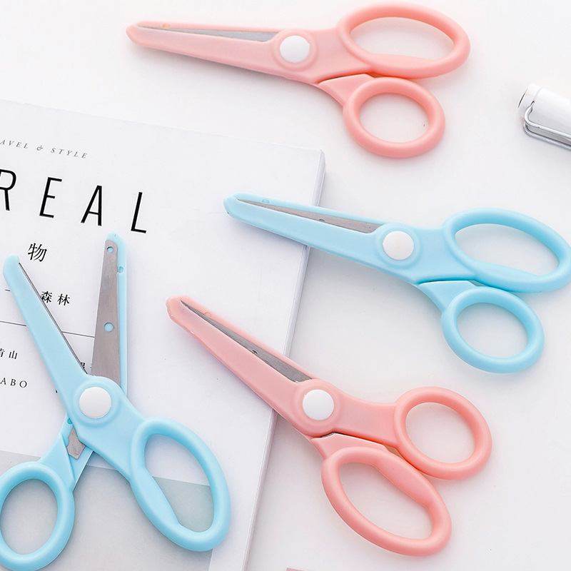 Creative children's safety handmade scissors student paper-cut diy anti-pinch small scissors for kindergarten baby