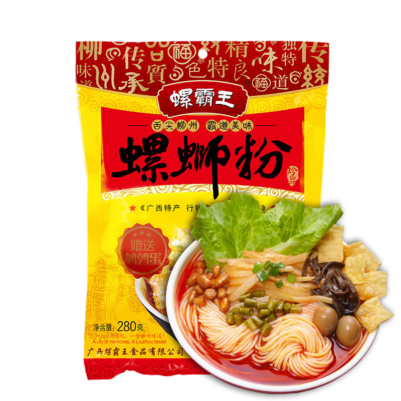 螺霸王螺蛳粉330克正宗广西柳州螺狮粉即食方便面水煮螺丝粉米粉|ru