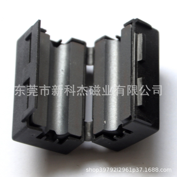 UF65 卡扣式滤波抗干扰磁环 夹扣式铁氧体镍锌屏蔽EMI消磁环厂家|ms