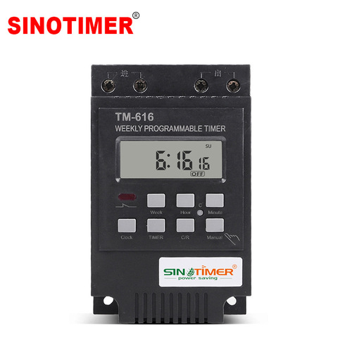 TM616 time controlled switch intelligent switch timer street light power supply timing switch 30A high power