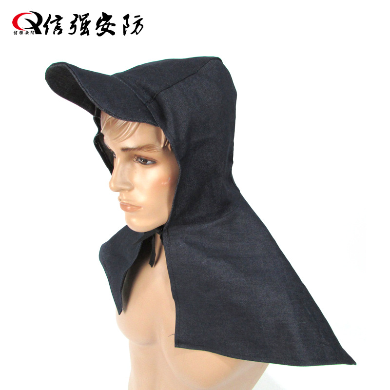 dustproof wear-resisting carry Loading and unloading Painter Brickyard monolayer Denim enlarge Shawl hat Wholesale and retail
