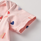 Детская летняя хлопковая куртка, детский комплект в форме сердца