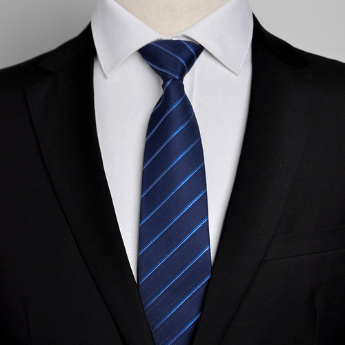 Lazy zipper tie men's formal business business professional easy pull 8c suit blue groom wedding wholesale
