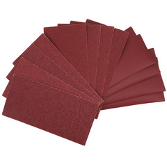 Foreign trade supply 182*90mm square sanding felt velvet sandpaper self-adhesive back velvet red sandpaper