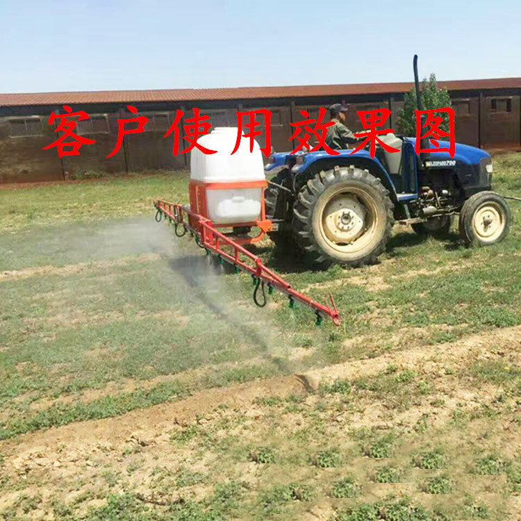 四轮车带喷药机 拖拉机后悬挂喷药机 带喷杆喷药 后置悬挂喷药机