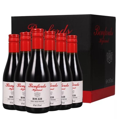 澳洲原酒进口红酒奔富海兰酒庄BH228干红葡萄酒187ml红酒批发保真|ms