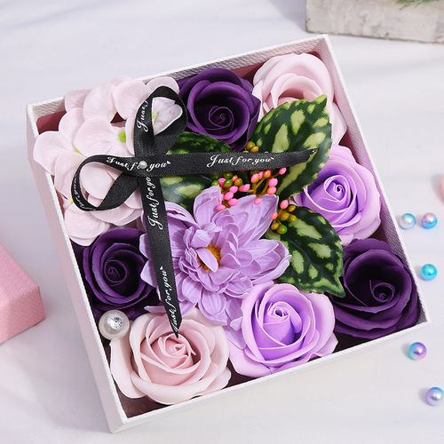 Cross-border innovative new soap flower box Teacher's Day Mother's Day rose gift for teachers and mothers