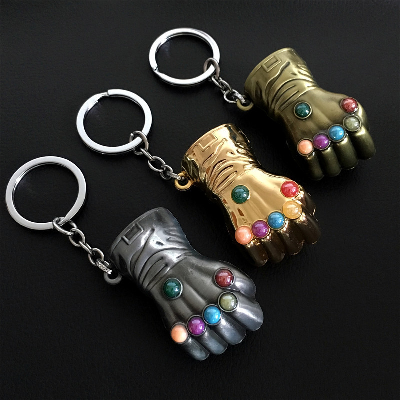 Movie Surrounding Avengers 3 Infinite War Hulk Thanos Fist Keychain Alloy Pendant