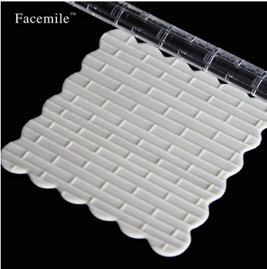 （中性）砖型 墙壁亚克力翻糖压花擀面杖  烘焙干佩斯裱花糖皮