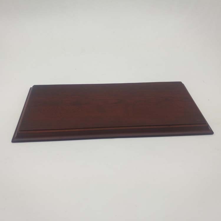 定做家居装饰树脂工艺品摆件配件长方形木质中纤密度板烤漆木底座